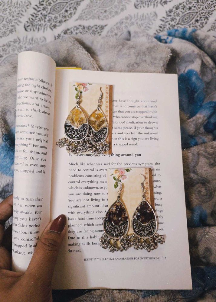 Bohemian Teardrop Dangle resin Earrings