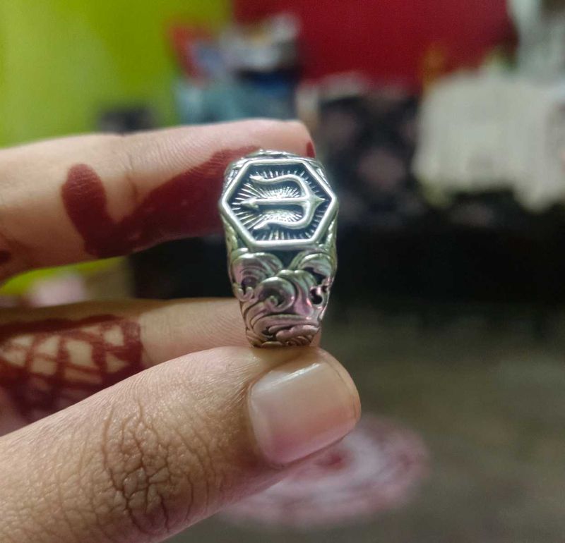 Statement Silver Ring | Adjustable