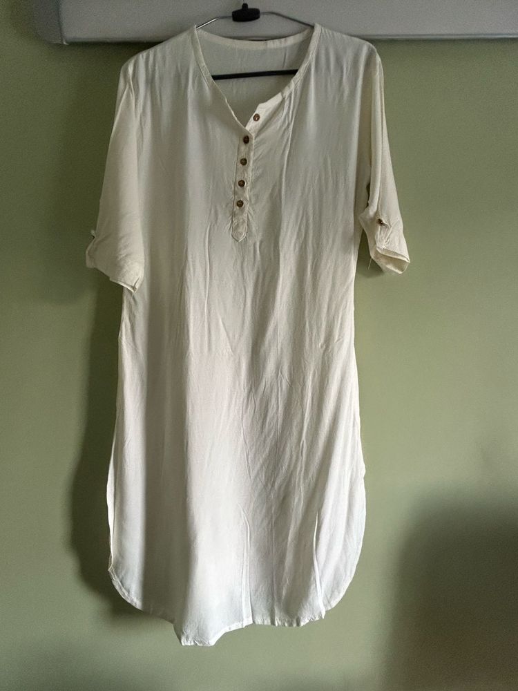 Cream Tunic Top