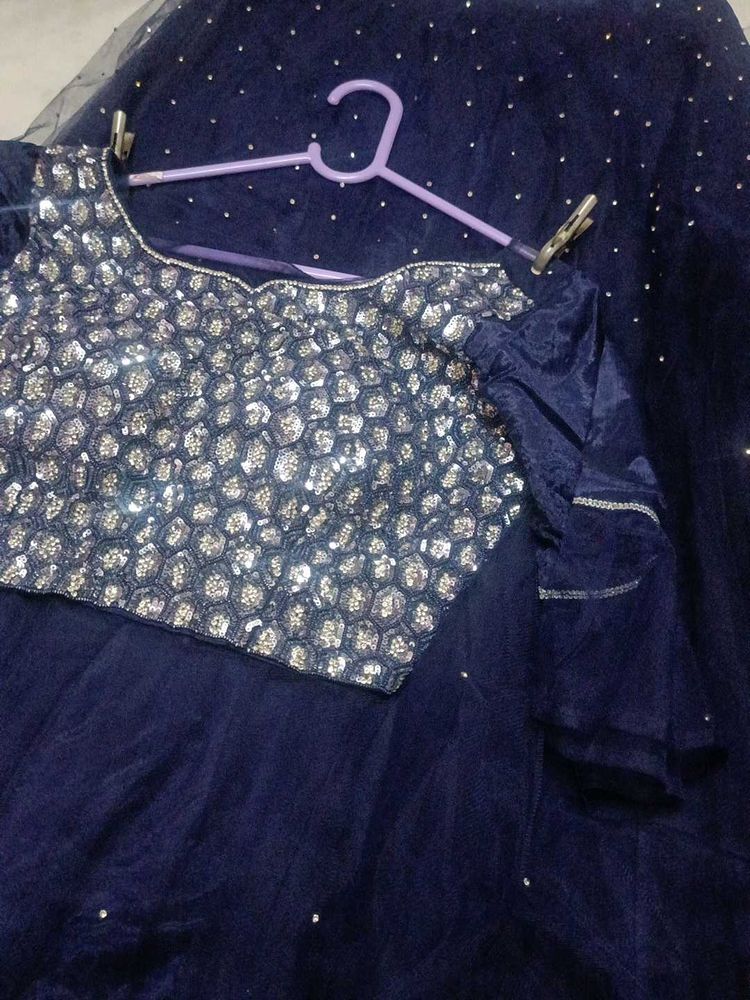 Cinderella Dress In Navy Blue