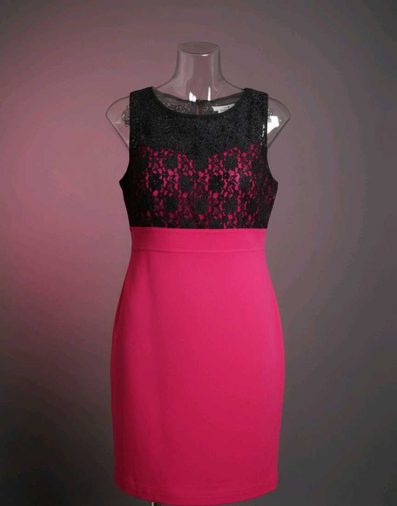 Chic Pink &amp; Black Dress