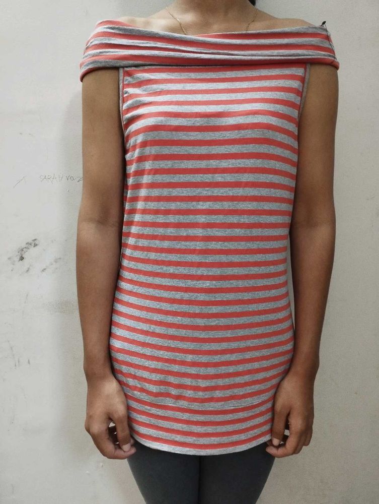 Striped Off-the-Shoulder Top