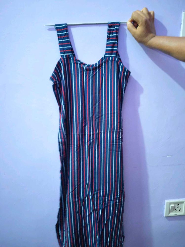 Women High Waist Cut Straight Long Kurti