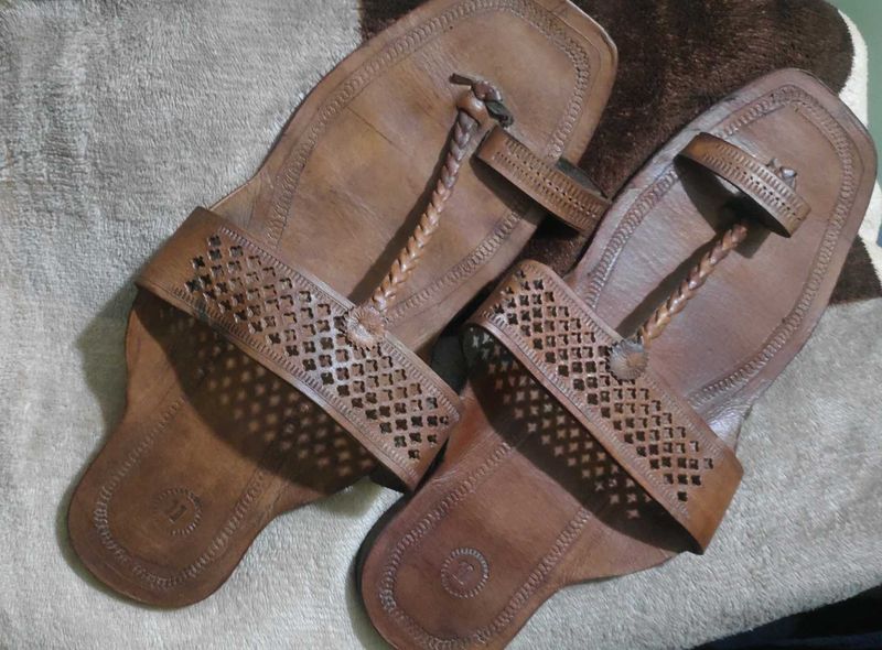 Genuine Leather Kolhapuri Flats Size 11