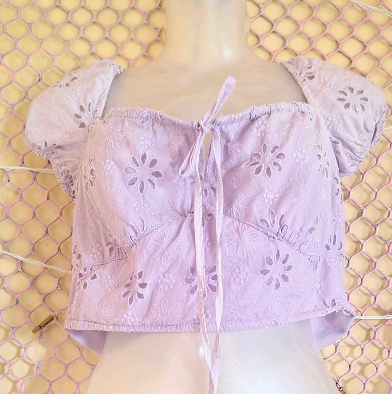 🎁Buy 2 Get 1 Free🎁Floral Lace Crop Top