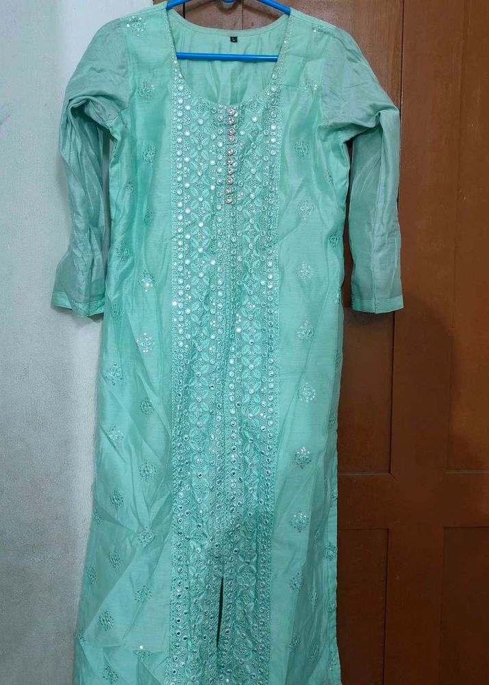 kurtha set- blue