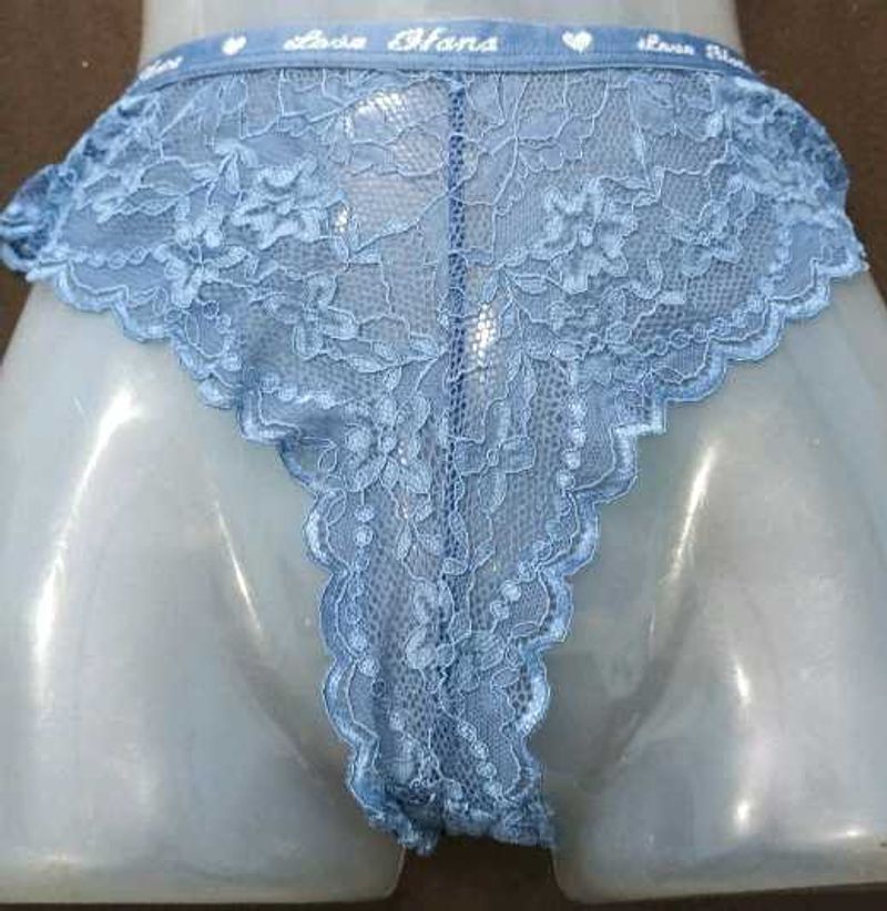 Blue Lace Thong 💚
