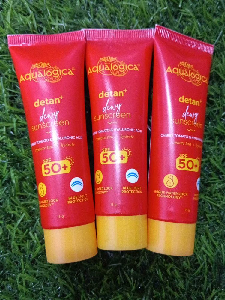 3 Aqualogica Mini Detan Dewy Sunscreen