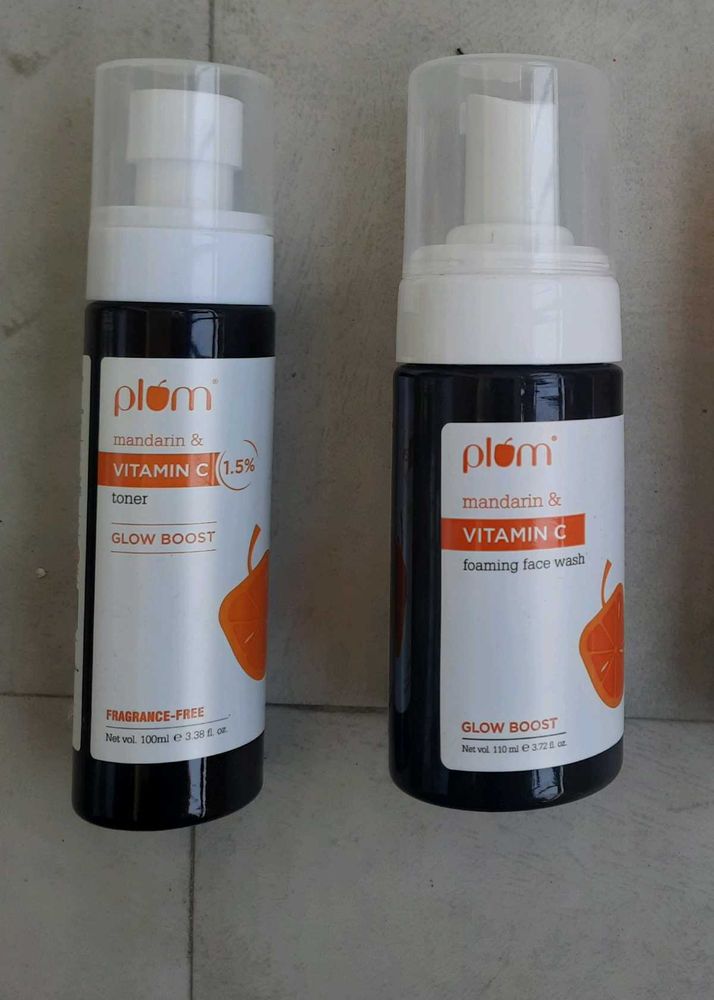 Plum VIT C Facewash And Toner
