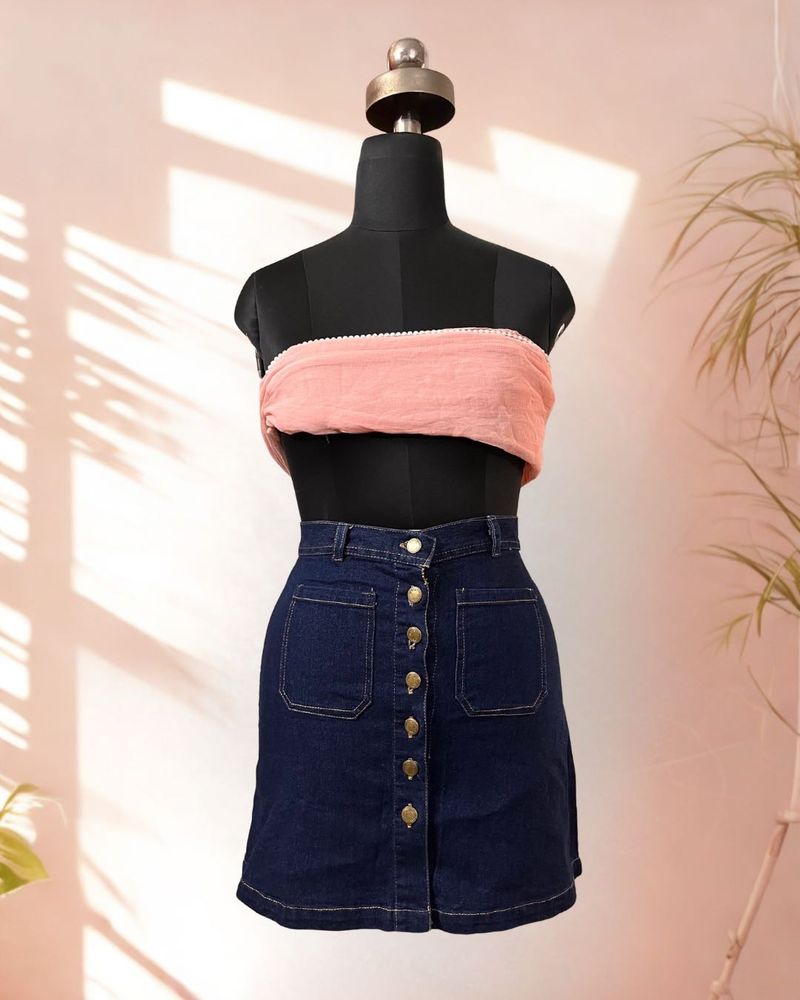 Casual Denim Skirt