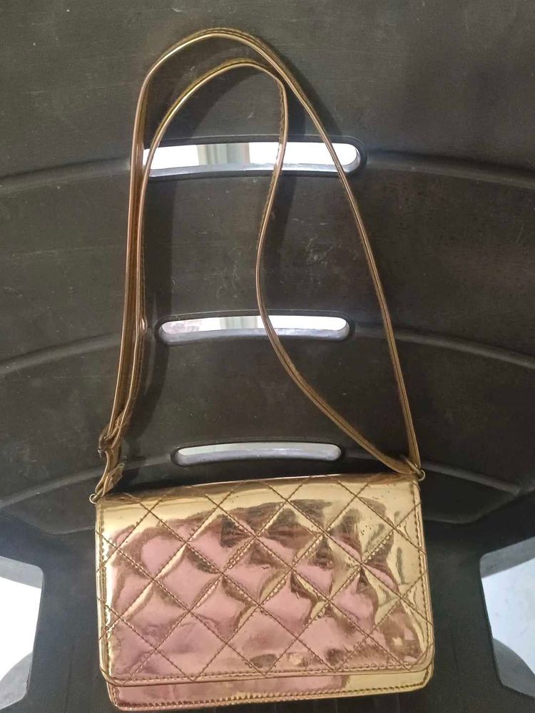 1time Used Rese Gold Sling Bg