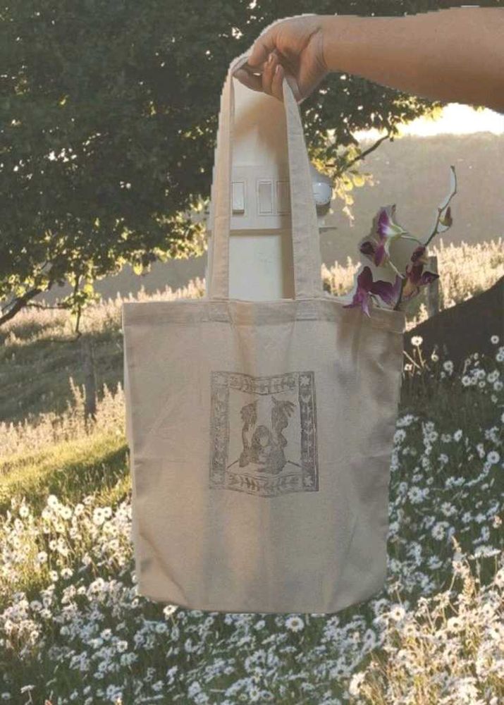 Hipster Khaki Tote Bag