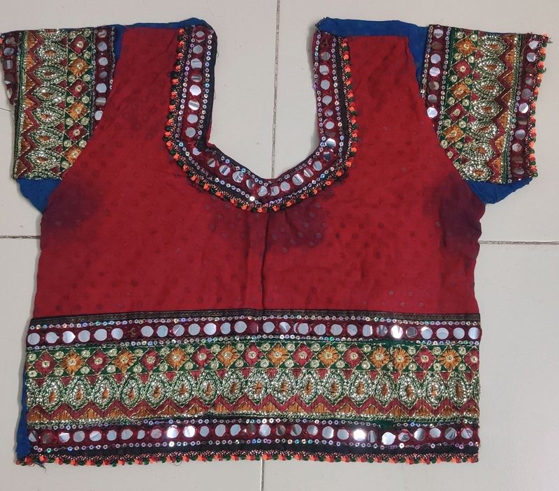 Cotton Blouse Choli Navratri Crop Top