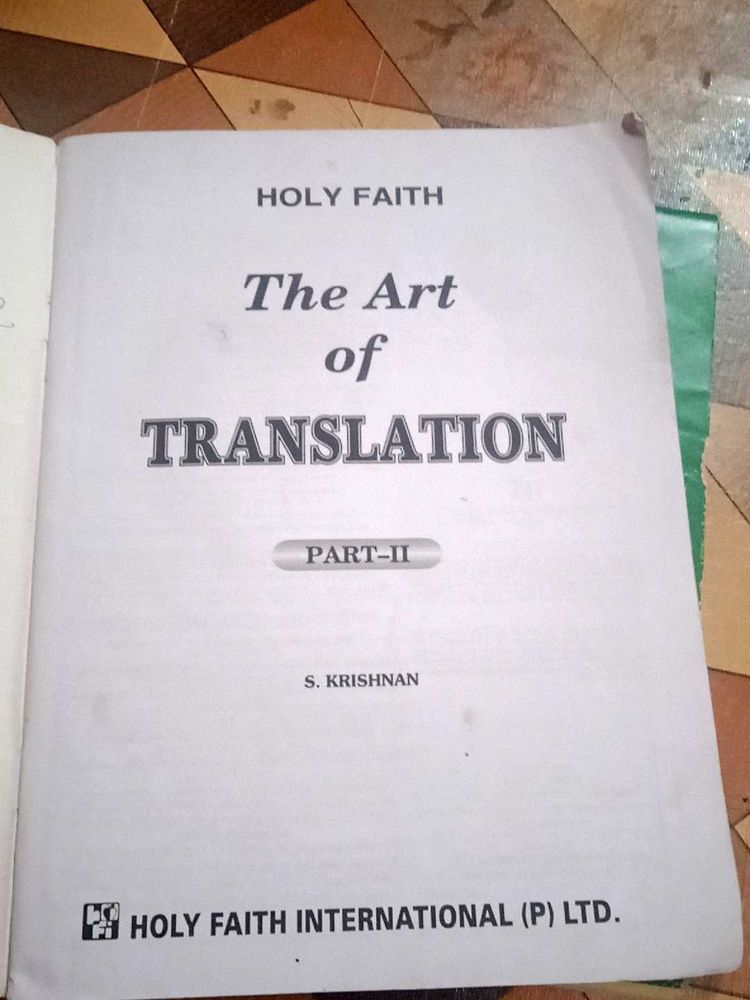 The Art Of Translation (Translations Learning Book