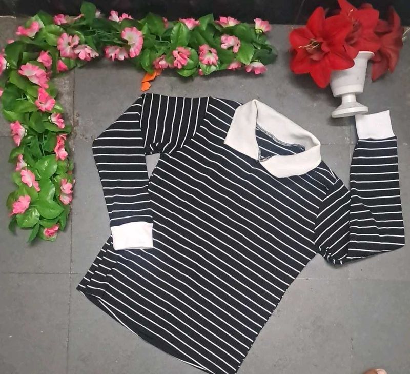 Striped Long Sleeve Top