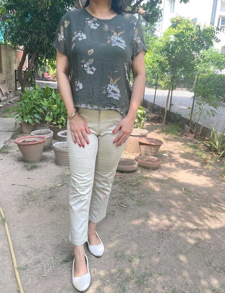Georgette Top With Attached Inner