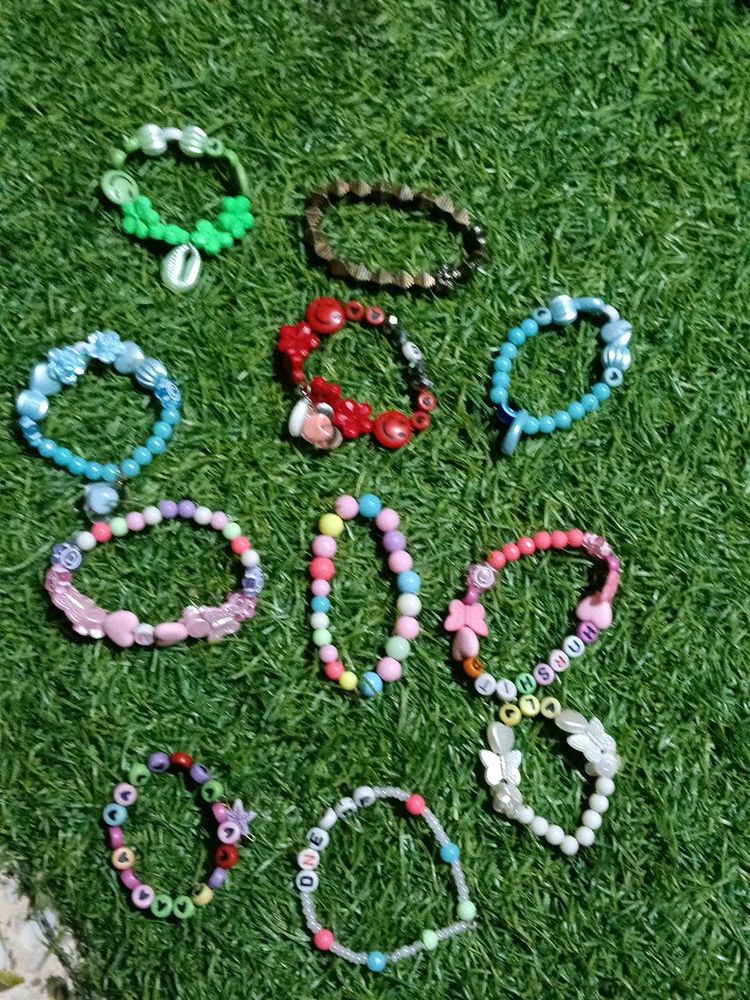 Colorful Beaded Bracelet Collection.