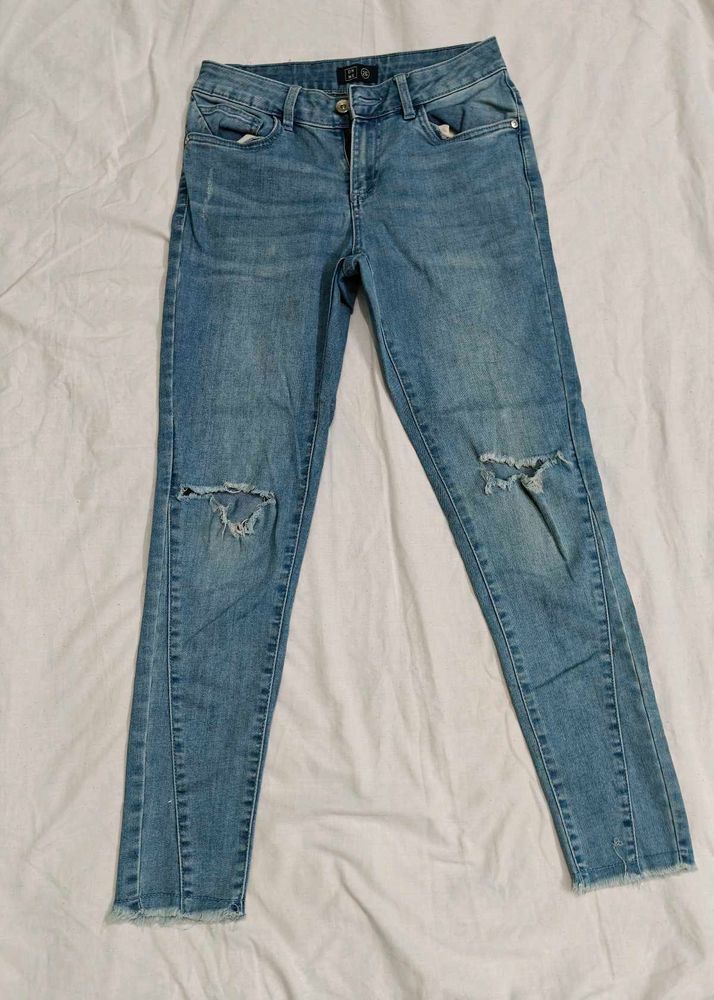 Dnmx Ripped Jeans For Women