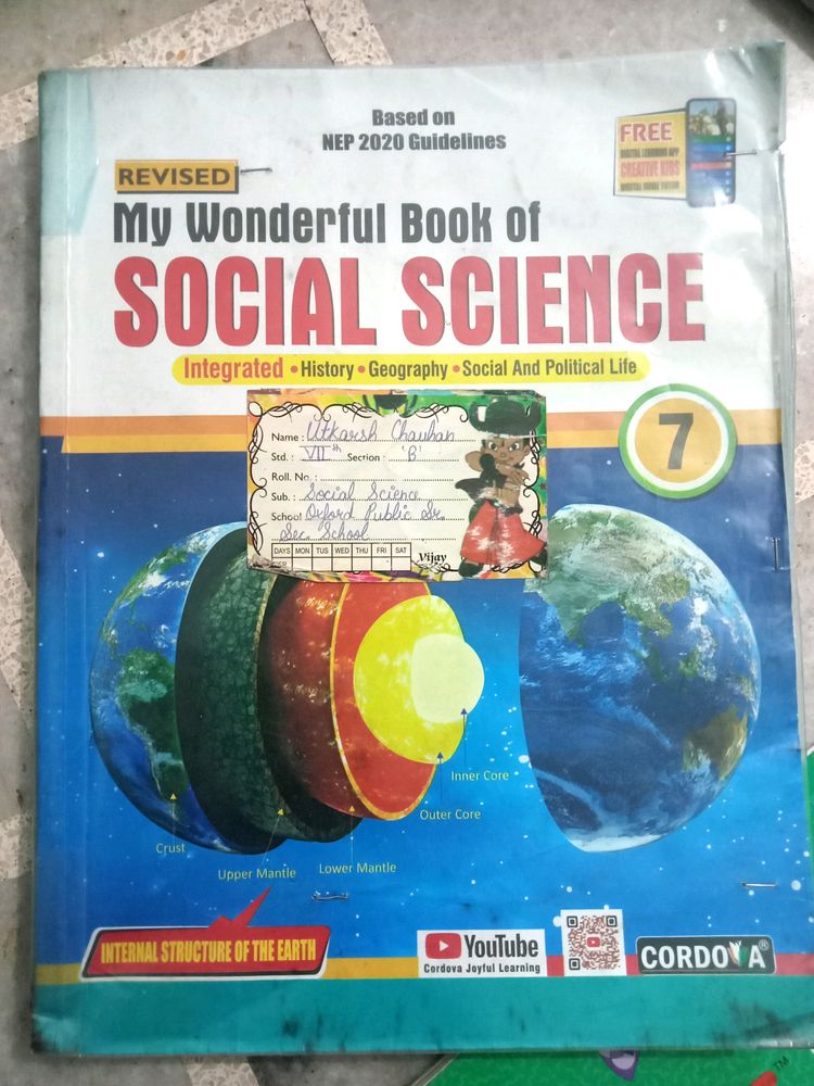 My Wonderful Book Of Social Science Class 7th