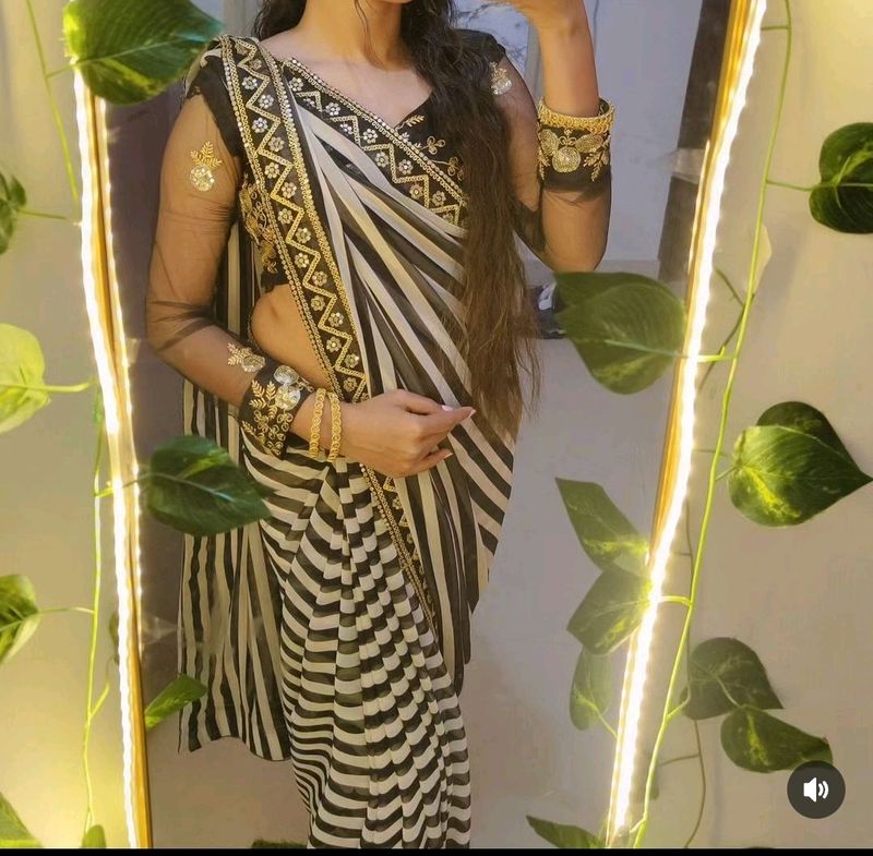 Beautiful Saree With Blouse