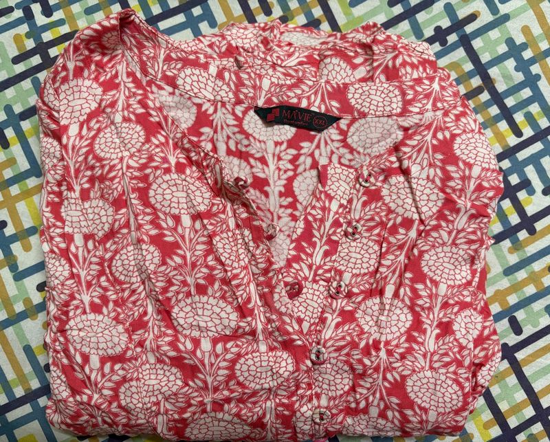 Vintage Inspired Floral Print Tunie