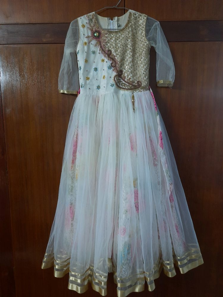 White Princess Gown For Girls