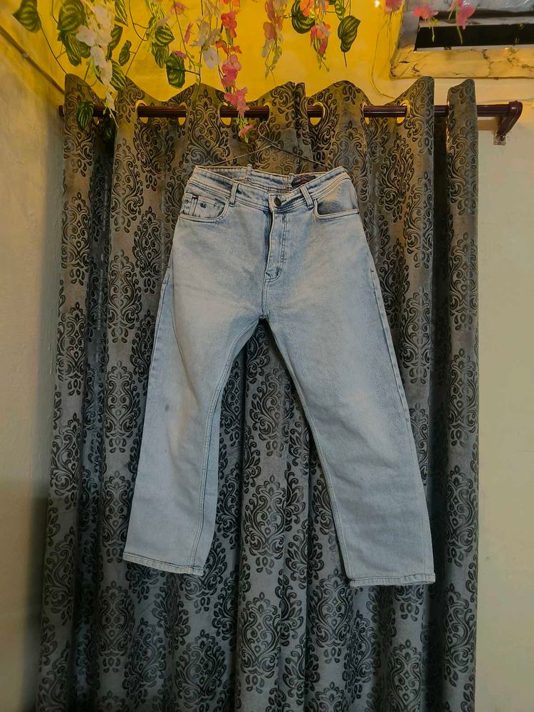 Sky Blue Baggy Jeans