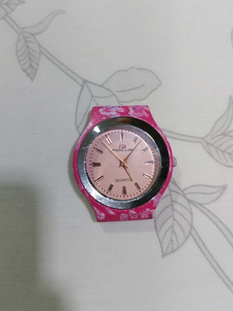 Pink Floral Focus Watch