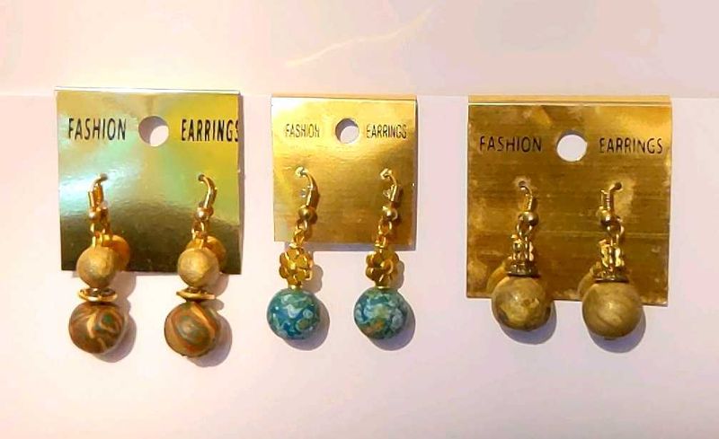 Set Of 3 Handmade Earrings