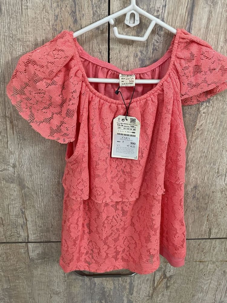 Cute Pink Lace Top
