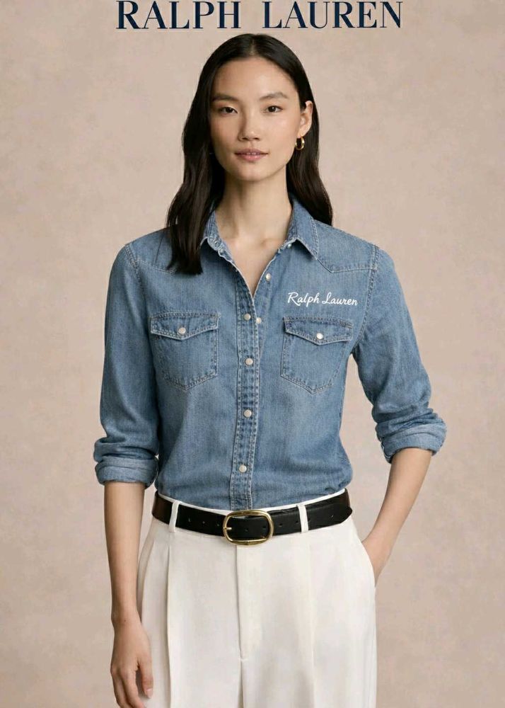Ralph Lauren Denim Shirt | Premium Western Style |