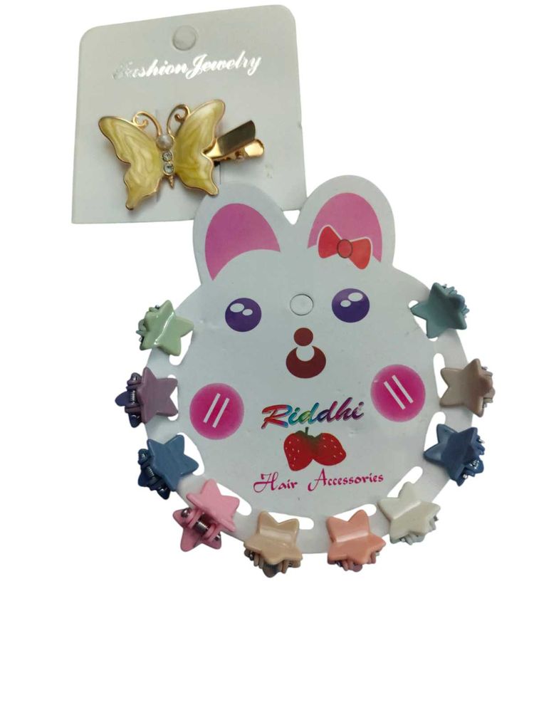 Butterfly &amp; Star Hair Clip Set
