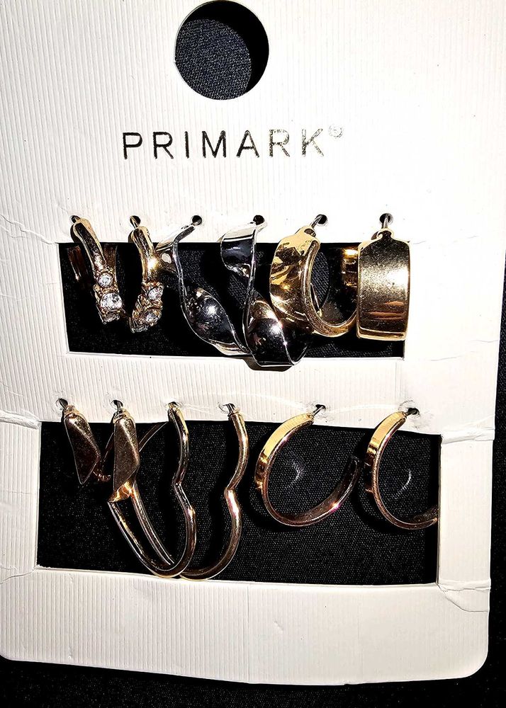Golden Pinteresty Hoop Earring Set