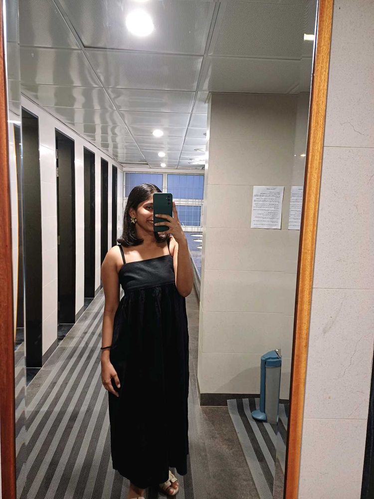 Uniqlo Black Maxi Dress