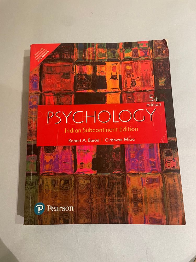 Pearson’s Baron Psychology 5th Edition