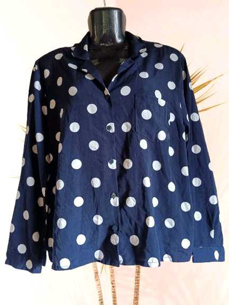Made In Korea Polka Dot Navy Blue