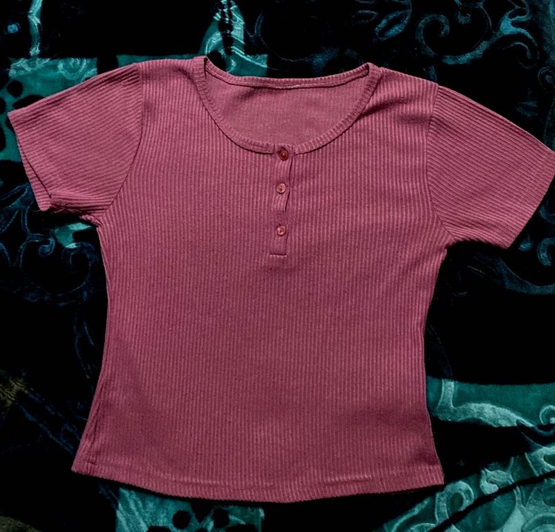 Cute Ribbed Top