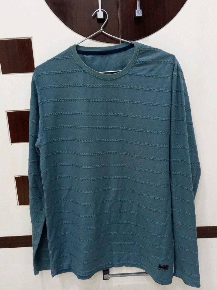Stylish Teal Long Sleeve Top