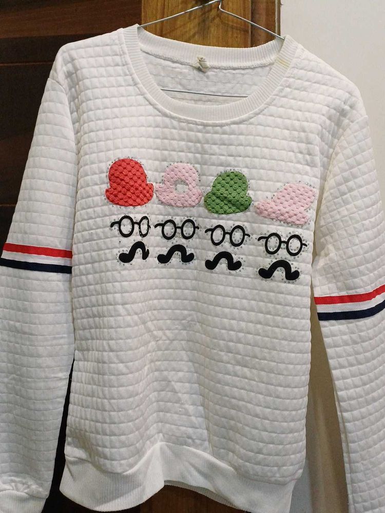 Novelty Quilted Sweatshirt
