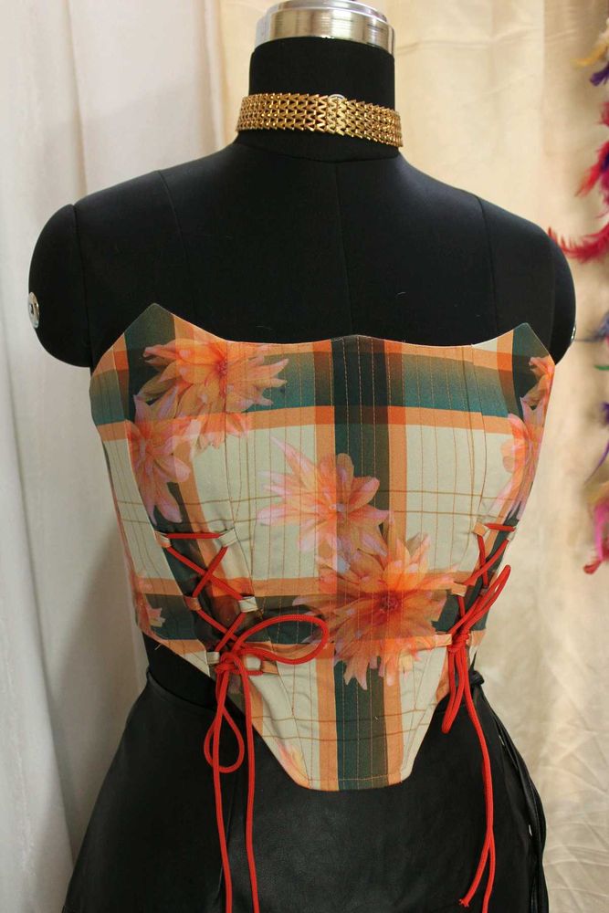 Polite Society Corset Top With Boning