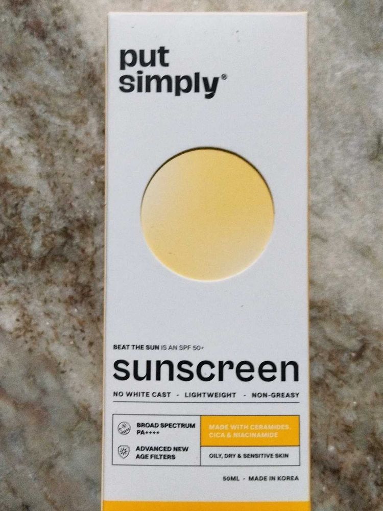 Put Simply Sunscreen SPF 50+