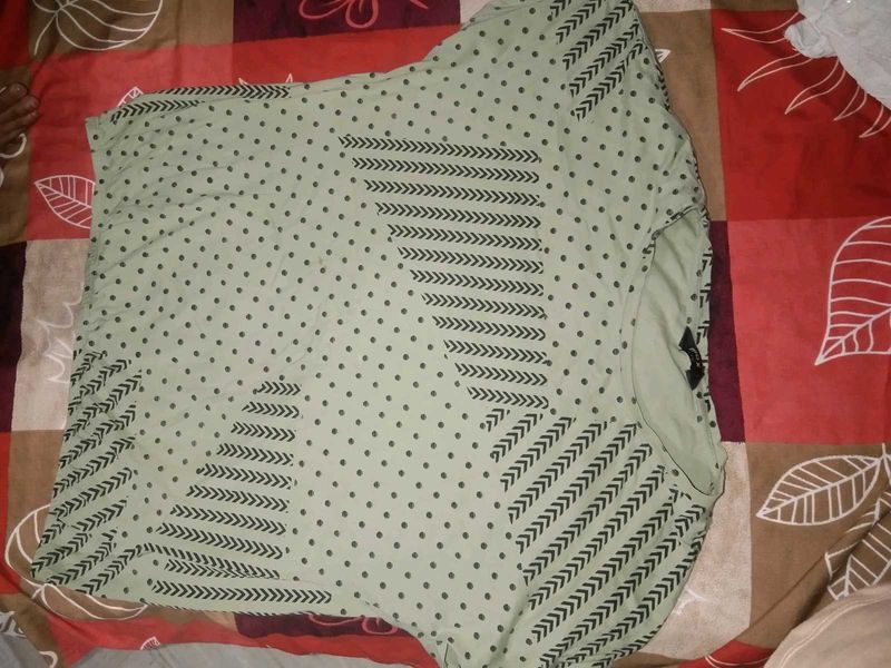 Sage Green Patterned Top