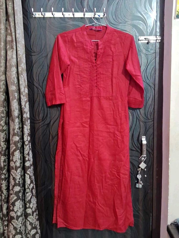 Libas Red Kurta