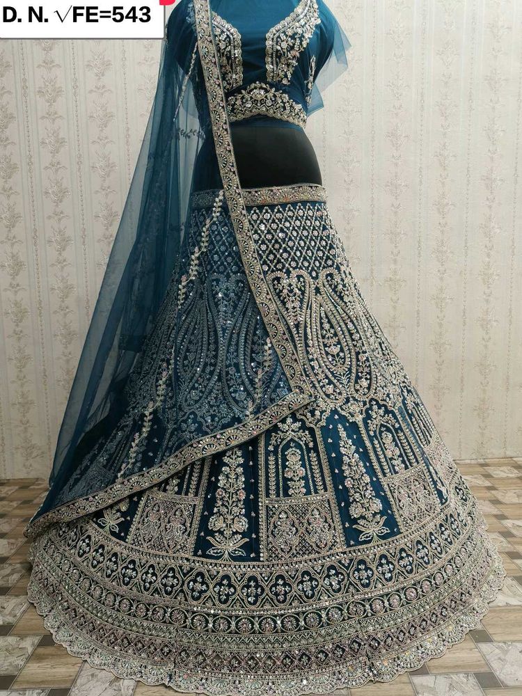Elegant Blue Lehenga Choli