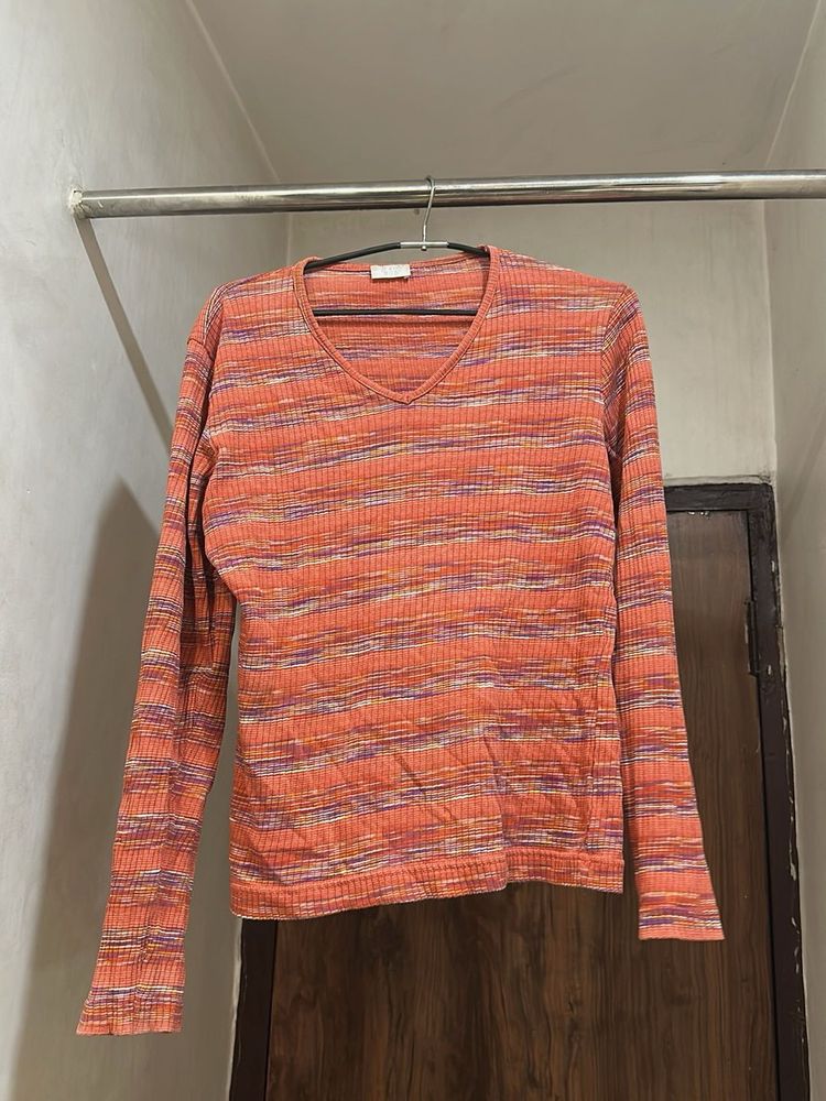 Striped Long Sleeve Top