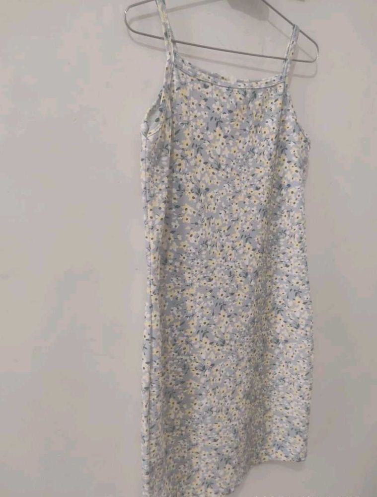 Beautiful Flower Print Midi Just For You