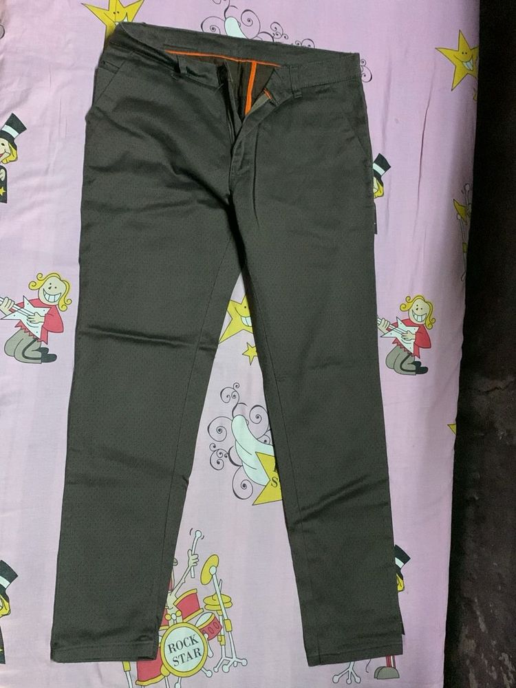 Men&#39;s Grey Casual Trousers