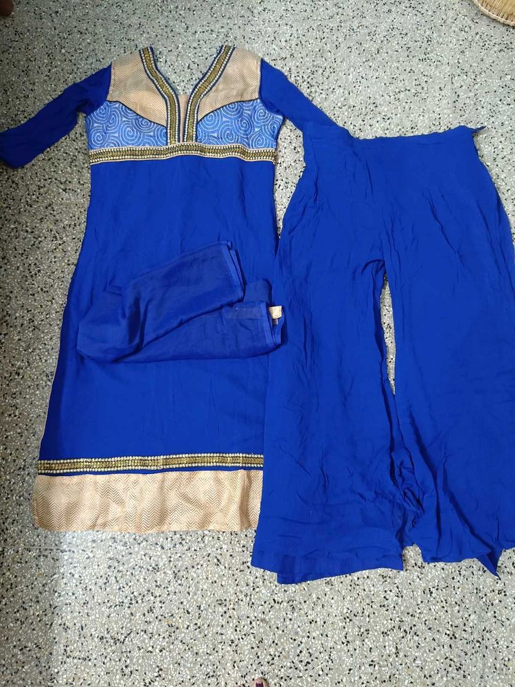 Like New Pepsi Blue Kurta Set