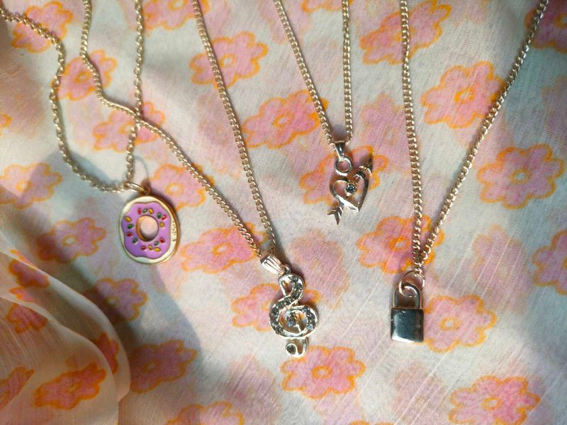 charm necklace combo