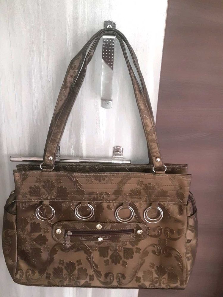 Vintage Floral Print Purse New Without Tag.